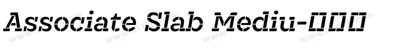 Associate Slab Mediu字体转换